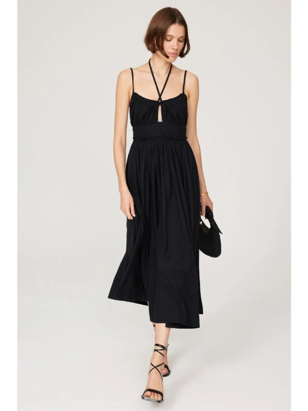R-46. Ulla Johnson Black Freya Dress
